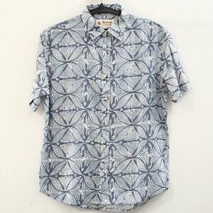 Mollusk California Shirt Buttondown Printed Cotton Short Sleeve L NWT 286166